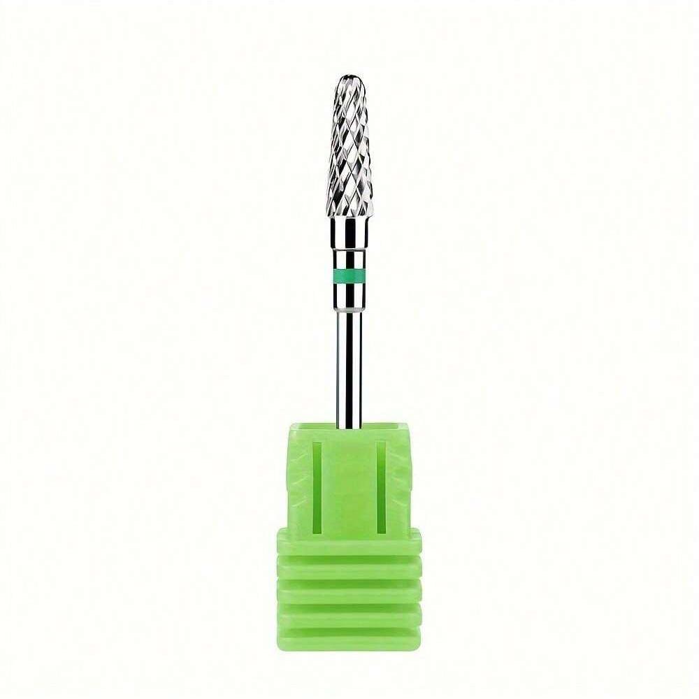 1/5pcs Tungsten Carbide Cone-Shaped Nail Drill Bit - High-Precision Cuticle Remover for Electric Nail File and Cuticle Cleaning Tools