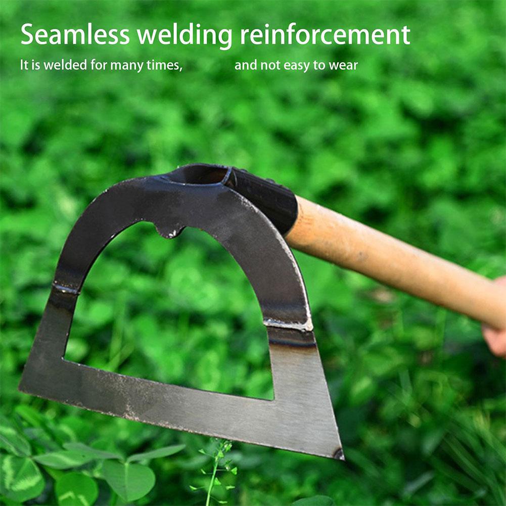 Handheld Hollow Hoe Thickened Manganese Steel Agricultural Weeding Hoe Planting Vegetable Gardening Loosening Soil Weeding Tool