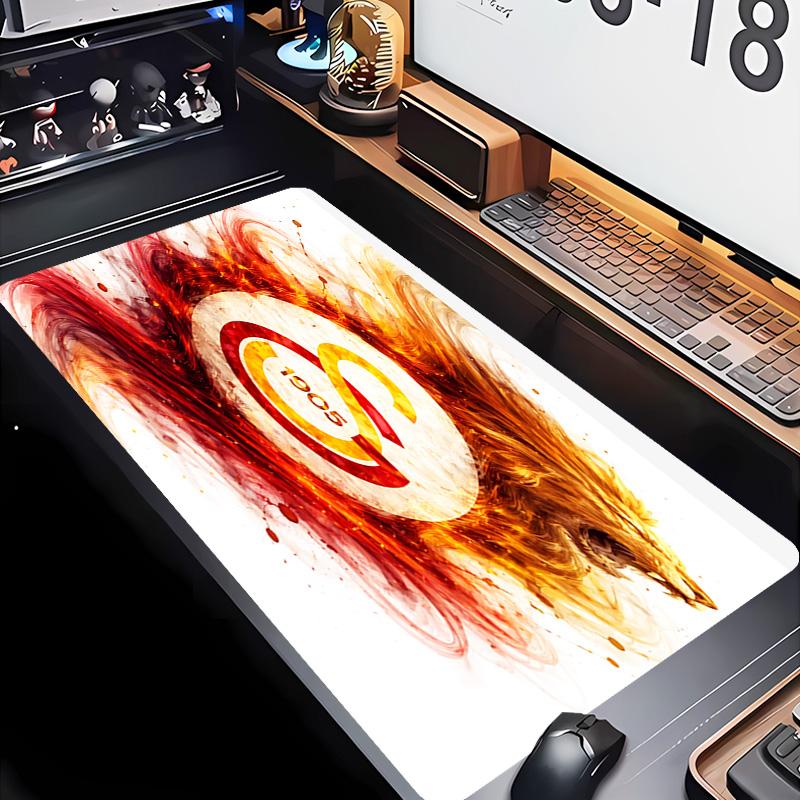 Galatasaray S.K Theme Premium Non-slip Mouse Pad with Stitched Edges,Durable Rubber Material,for Desktop & Gaming Great Gifts