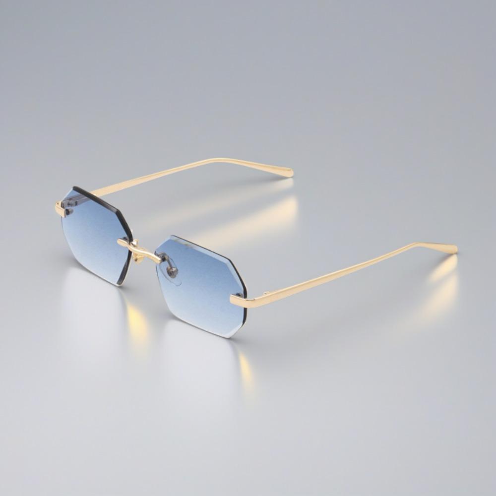 Vision Care Sun Glasses Lightweight Men UV400 Eyewear Personalized Frameless Sunglasses Selfie