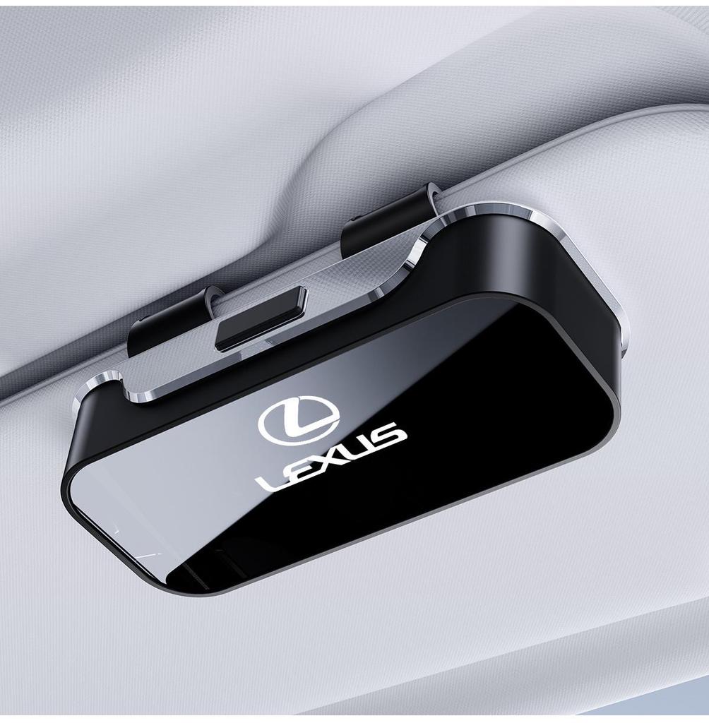 Universal Car-Mounted Sun Visor Glasses Case & Multifunctional Ticket Storage Clip