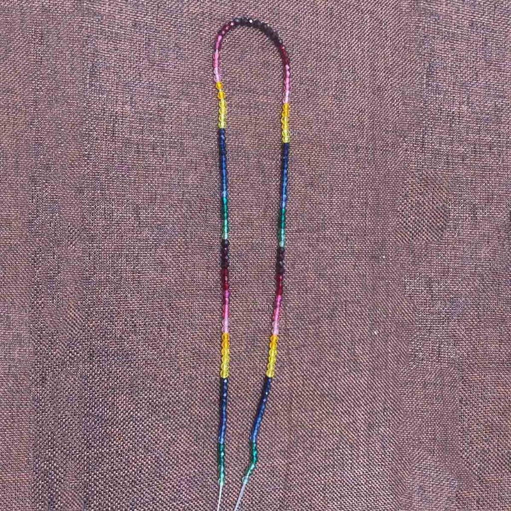10String, Natural Multi-color Spinel Beads Strand 3mm Faceted Round Loose Gemstone Beads 40cm DIY Bracelet Necklace Jewelry Making Supplies