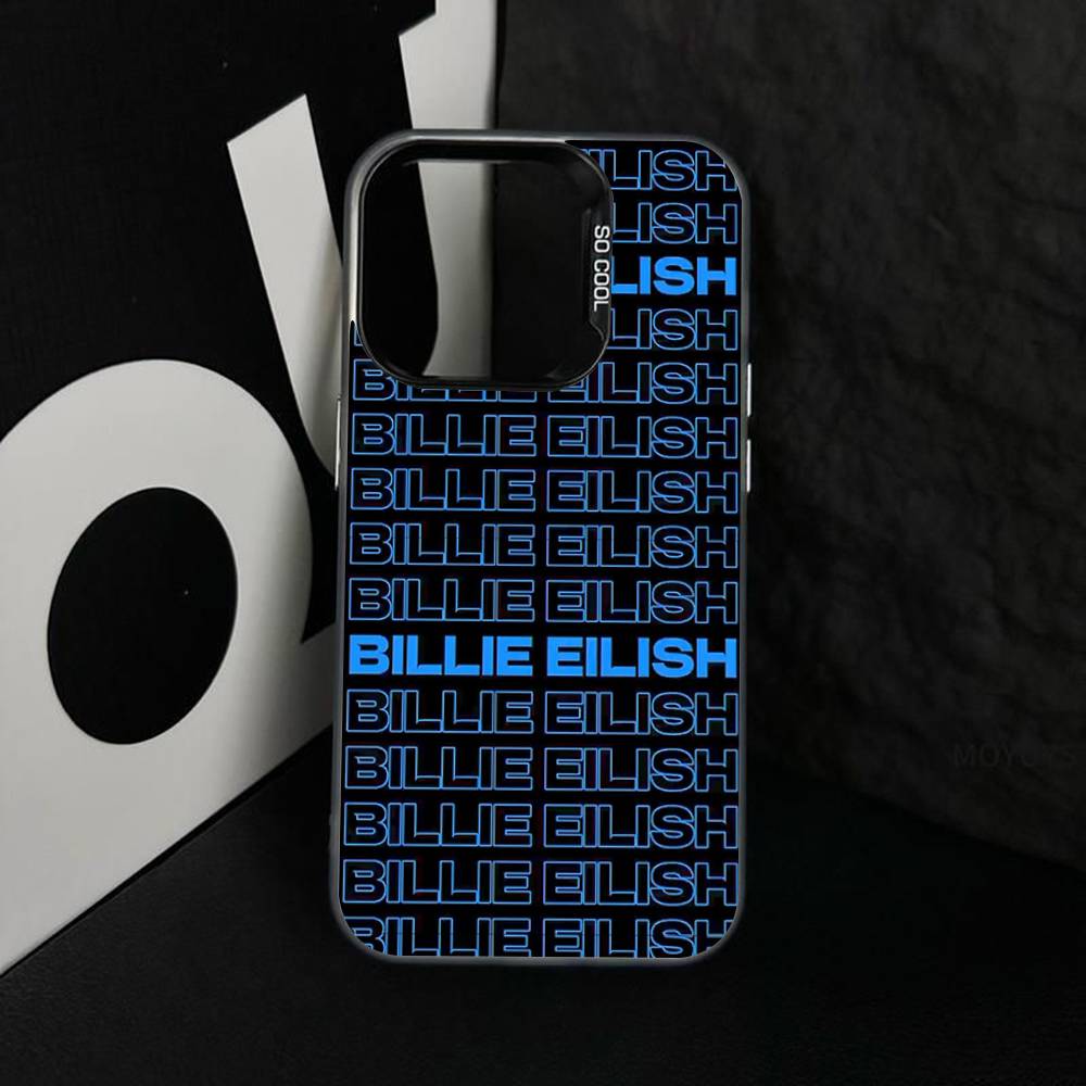 Hit Me B-BillieS Eilish Colorful Phone Case Silver Suitable For iPhone 12 11 13 14 15 16 17 Max Pro Plus X XR XS