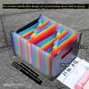 A5 Folder Large Capacity Expanding File Financial Invoice Folder Ticket Clips Folder Multi-Layer Classification Document Storage Box
