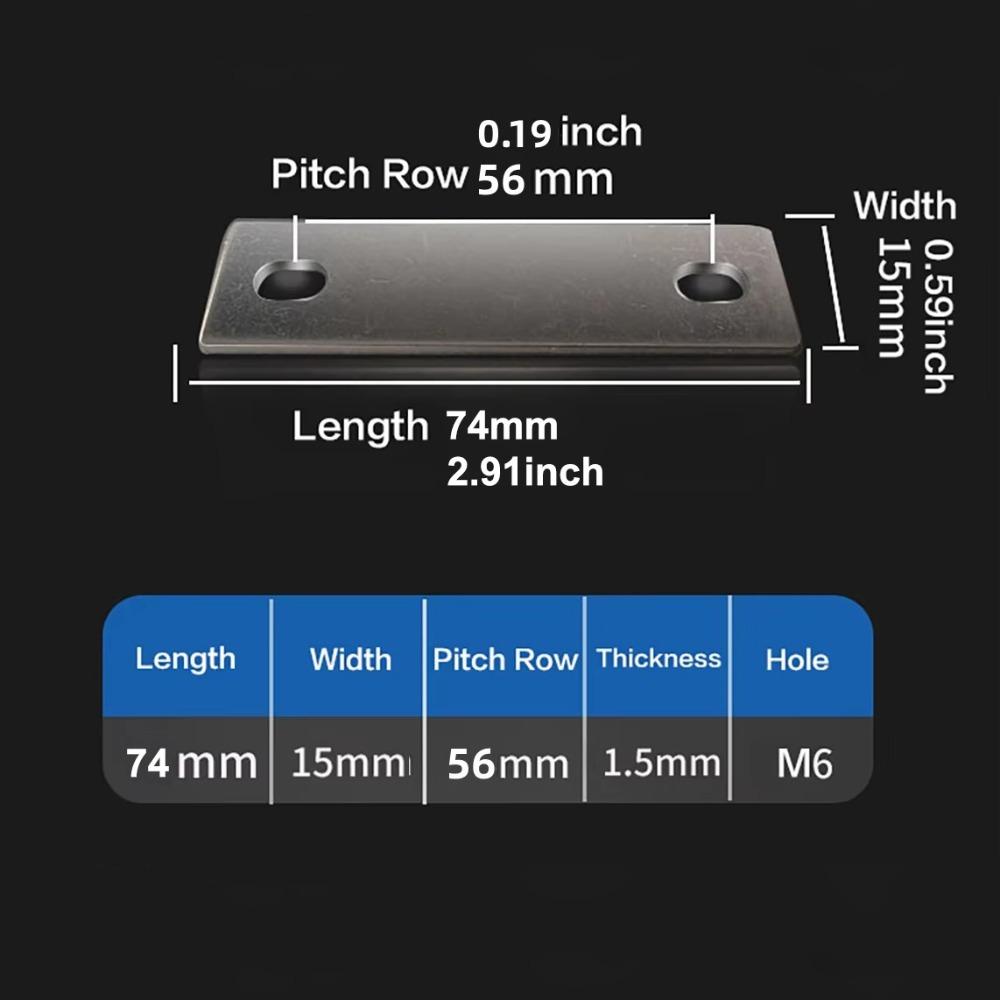 M6 Battery Busbar Flat Copper Busbar New Bus Bars Connector  Lifepo4 Cell Lithium