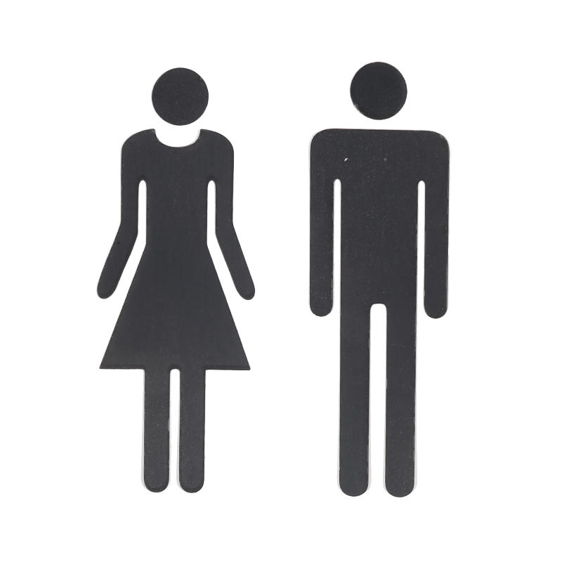Removable 3D Toilet Entrance Sign Wall Stickers Funny Woman & Man WC Washroom Door Poster Mirror Surface Decal DIY Decor New