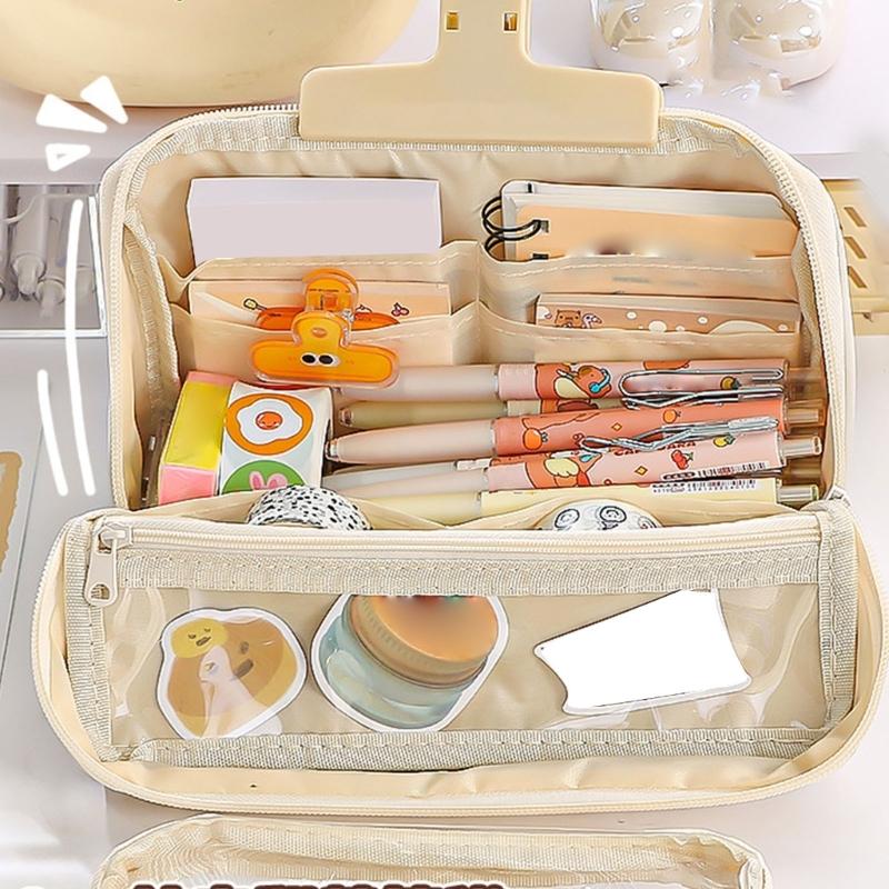 Astuccio Grande Capacità Astuccio Multi Strato Astucci Staccabili Organizer per Penne Borsa Astucci da Viaggio per Trucco