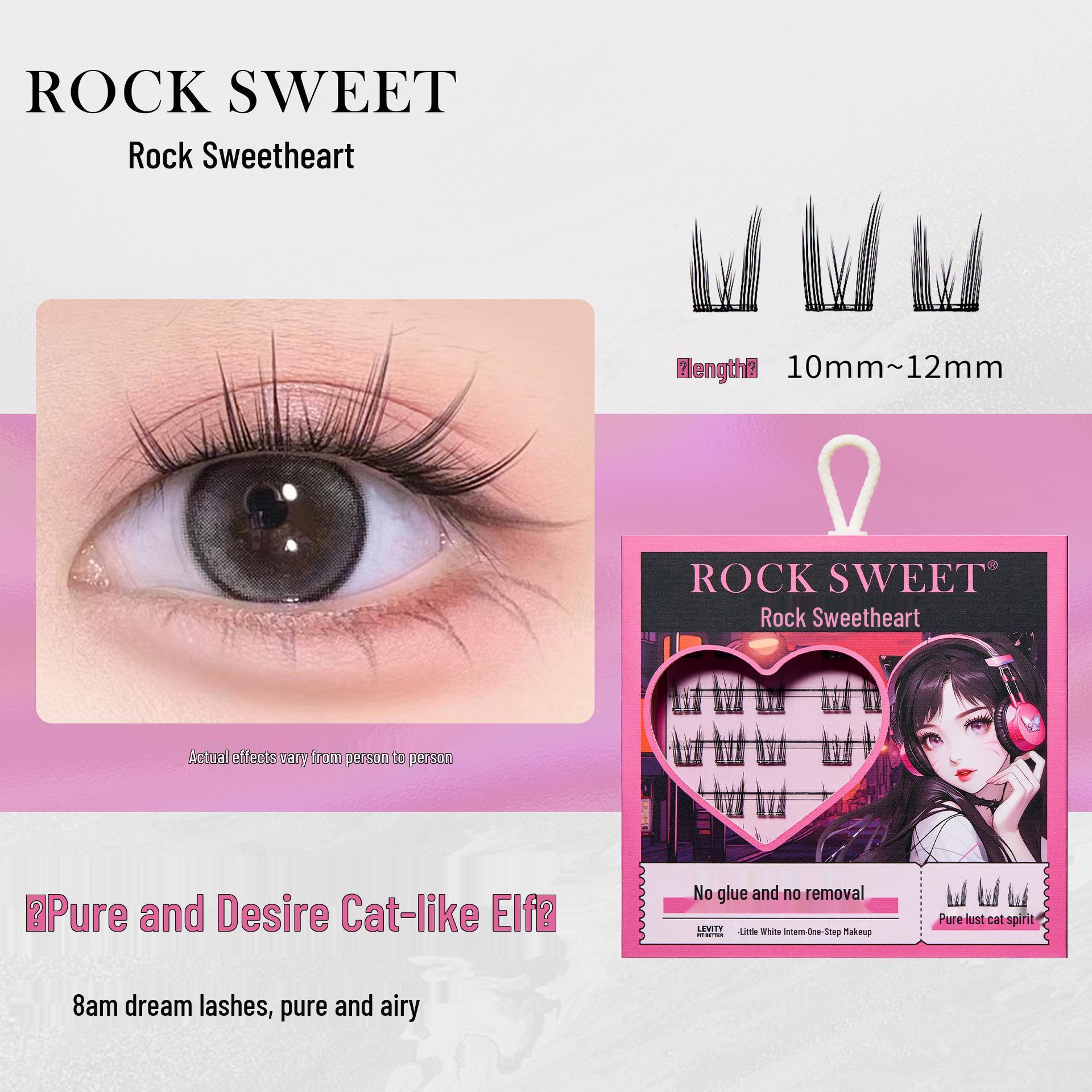 

Sweetheart Natural False Eyelashes: Glue-Free, Sunflower Stem Design for Beauty