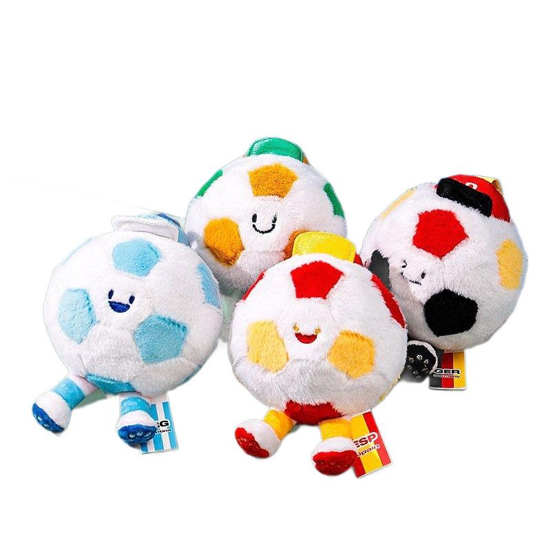 Globaler Fußballpokal Maskottchen Plüschtier mit Polyesterfaser für Kinder und Sammler