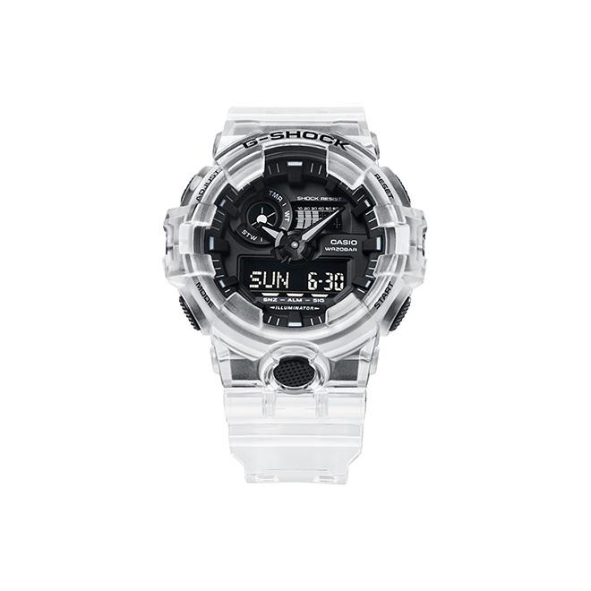 CASIO Men Liquid Crystal/Analog Dual Display Series Black Watch GA-700SKE-7APR GA-700SKE-7APR Black Dial