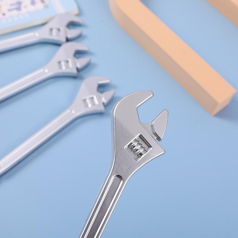 2Pcs Wrench Shape Design Ballpoint Pens Comfortable Grip Smooth Writing Pens Students Creative Stationery Party Gift