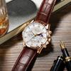 LIGE Casual Mens Watches Business Man Watch Luxury Luminous Chronograph Date Waterproof Wristwatch Quartz Watches Leather Clock