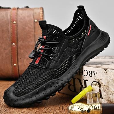 Mesh-Schuhe Herren Sommer atmungsaktiv Herrenschuhe dünn hohl atmungsaktiv leicht Freizeitschuhe weiche Sohle rutschfest Quanzhou Sportschuhe