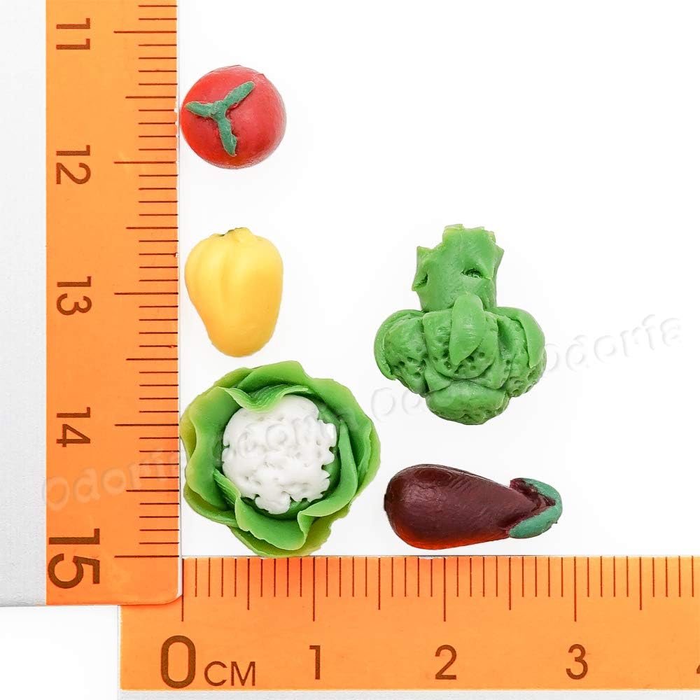 1/12 Miniaturowe jedzenie 7 sztuk warzywne lalki dom akcesoria kuchenne