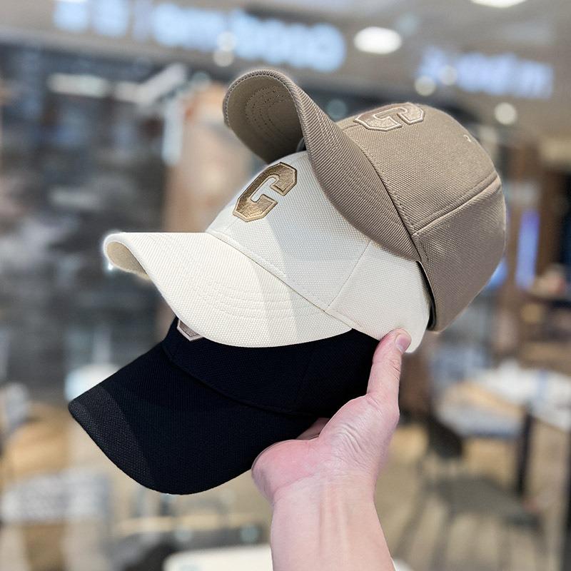 Hat Women's New Baseball Cap C Letter Spring and Autumn Trend Versatile Sunscreen Shade Cap Spring and Summer