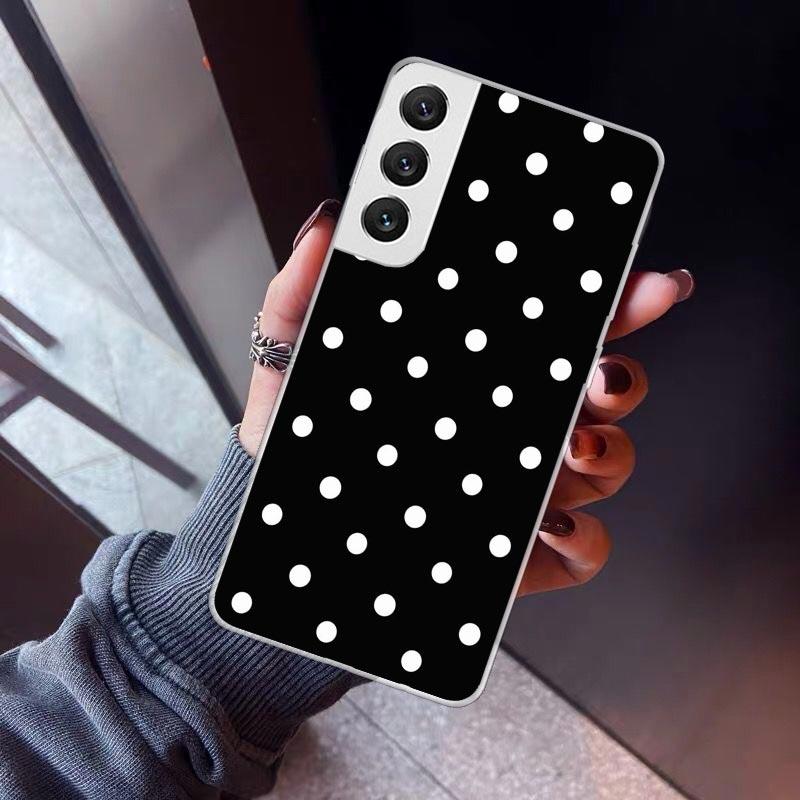 Polka Dots Art Phone Case For Samsung Galaxy S26 S25 Edge S24 S23 Ultra S22 Plus S21 S20 FE Soft TPU Back Cover Funda Galaxy S25