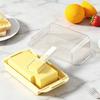 Butter Box Transparent Fresh Preservation Container with Lid And Adjustable Dosage Spoon Design Butter Keeper for Kitchen Refrigerator