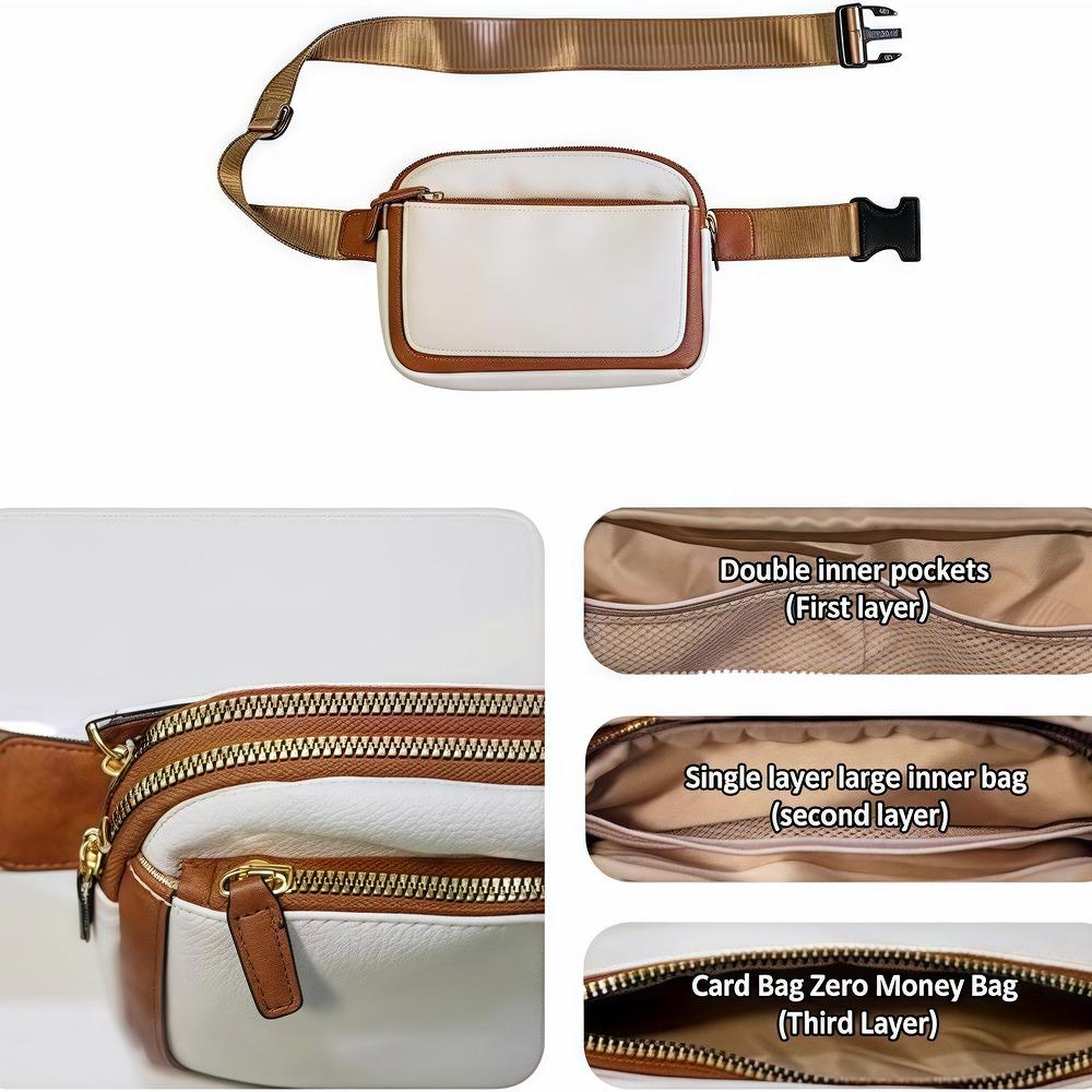 Women's lightweight mini waist bag and crossbody bag, suitable for running, traveling, hiking, and gym use.zwq