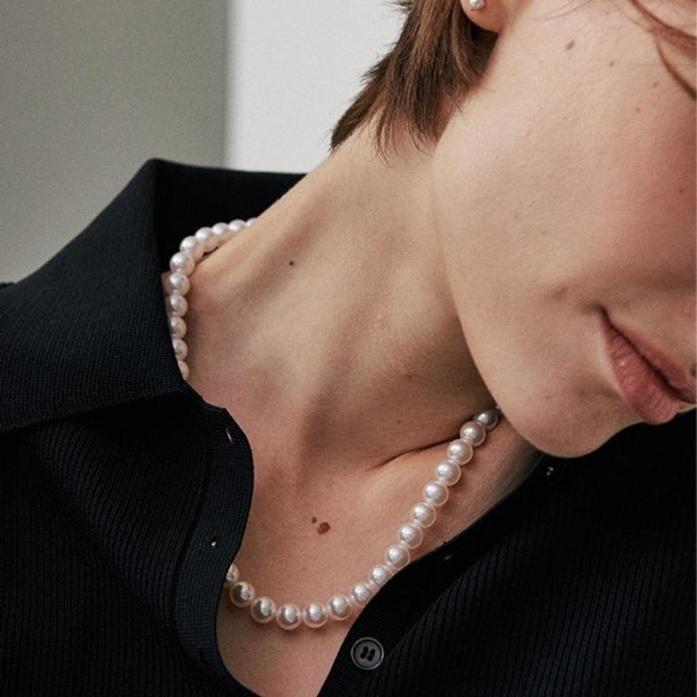 Verte 925 Silver   Avec Necklace Ver.06 un.Silver.207  8mm 