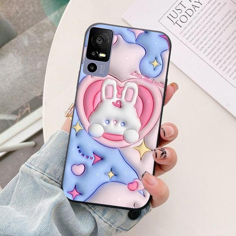 For TCL 40 R 5G Phone Case T771K astronaut Silicone Camera Protection Back Cover For TCL 40R 5G T771H Funda Coque TCL40R