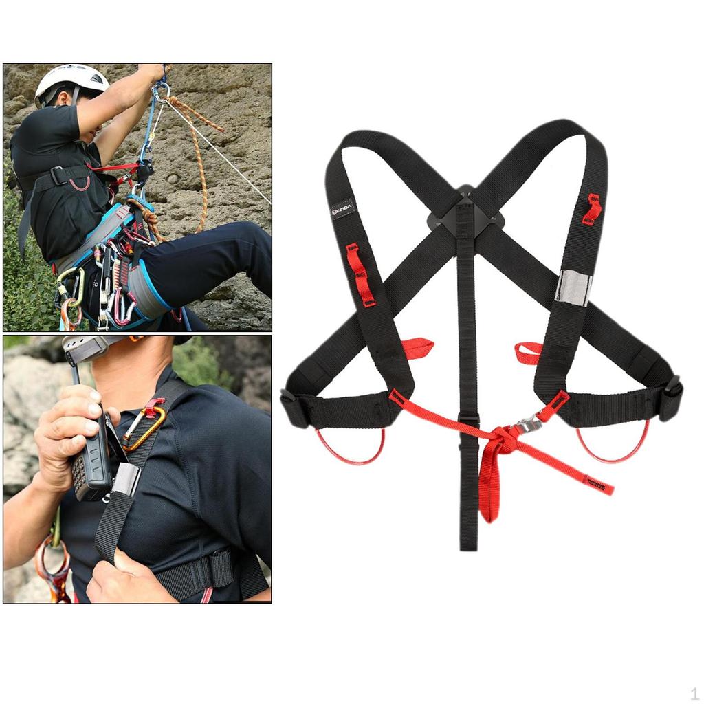 Στήθος Αναρρίχησης Ρυθμιζόμενος Ιμάντας Ώμου Βοήθημα Συσκευή Ζώνης Ασφαλείας για Εργασία Μισό