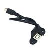 USB Type B USB-B Female with Panel Mount to Mini USB Plug Male Adapter Cable