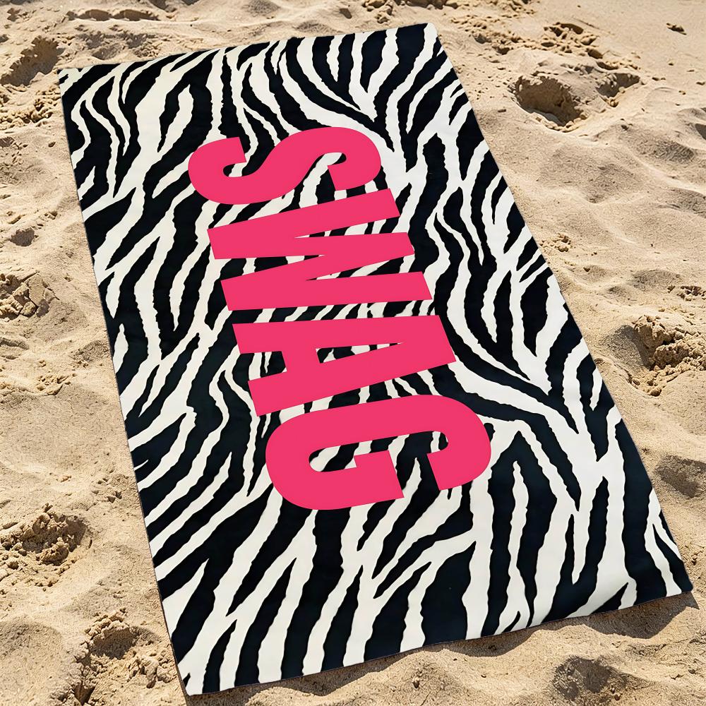 Swag Style Towel Beach Towel Oversized Super Absorbent Soft Swim Beachtowels For Men, Women