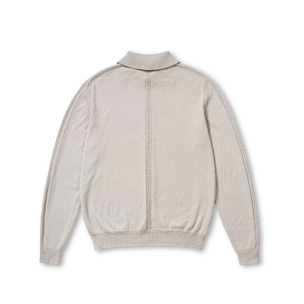 EDWARDMAX Boucle Summer Cotton Collar Knit