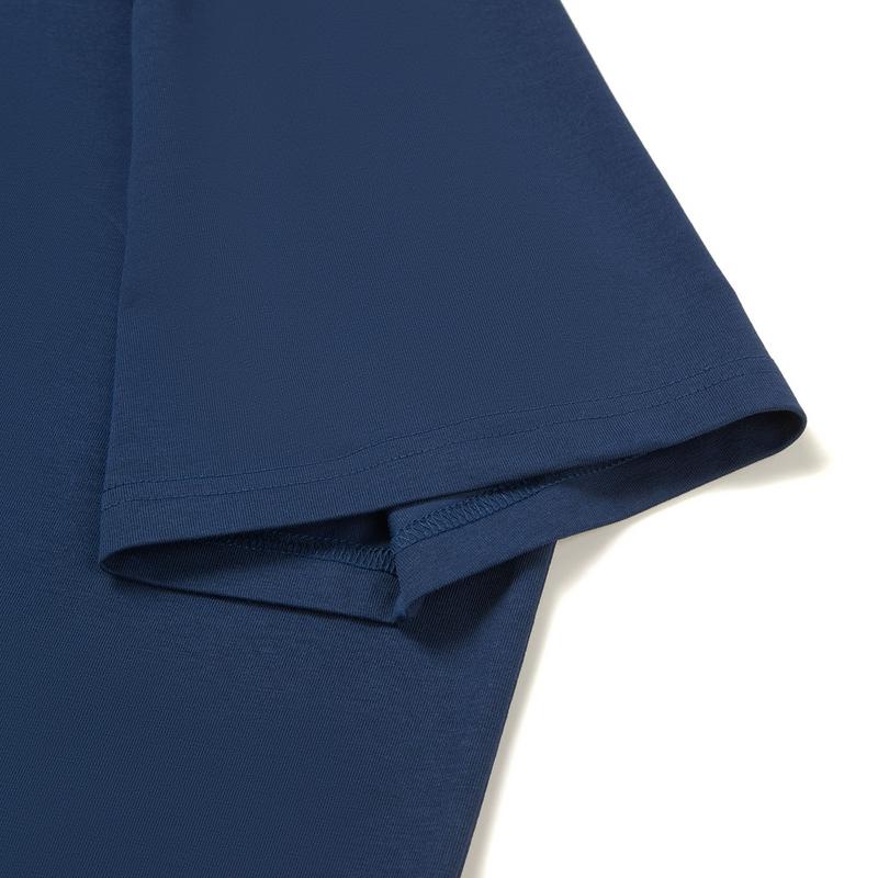 Li Ning Retro Sports Ice Feel Comfortable Loose Short Sleeve T-Shirt Unisex Tops Deep-Whale-Blue AHSW887-2