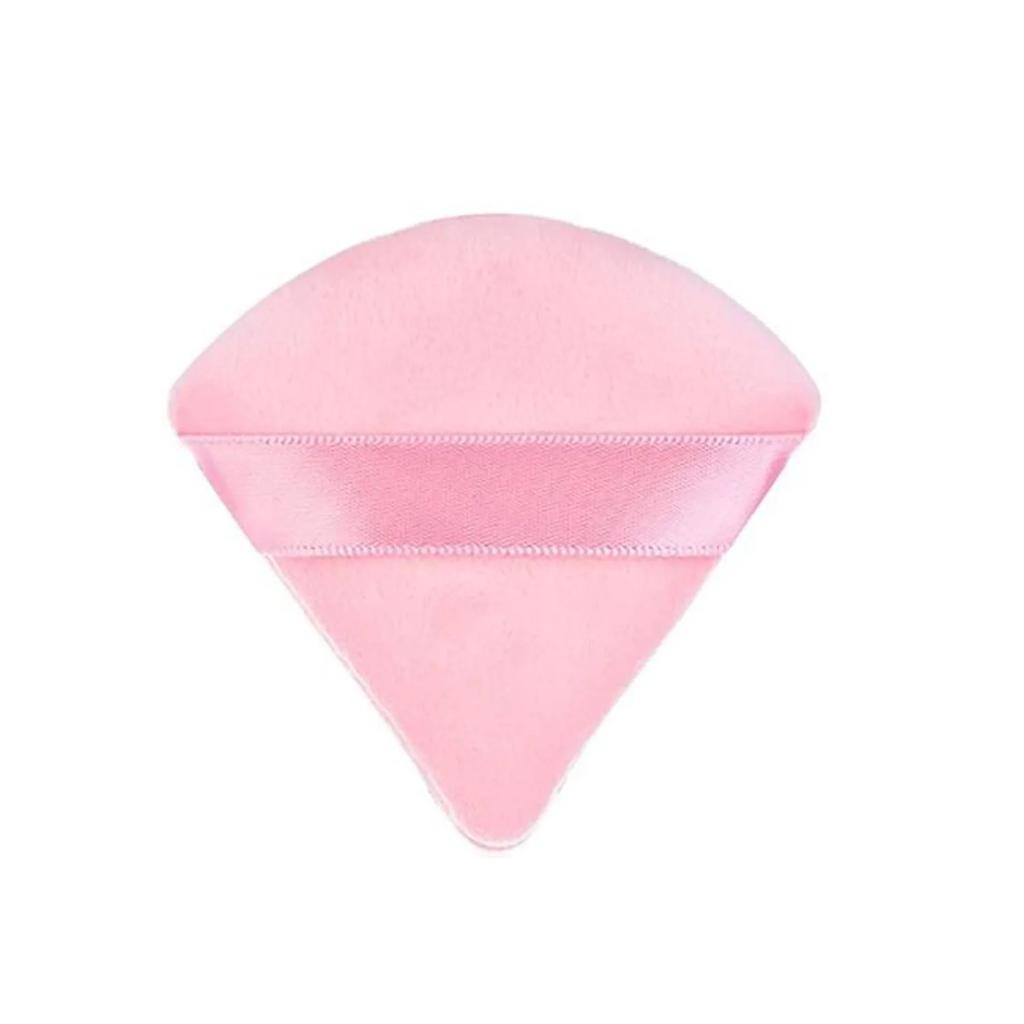 1PC New Soft Cotton Triangle Powder Puff Washable Velvet Sponge Face Powder Puff Face Cosmetics Puff Makeup Accessories