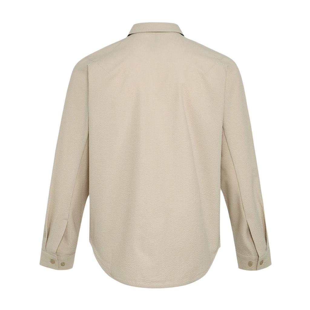 Adidas Seersucker Long Sleeve Sun Protection UPF50+ Casual Sports Shirt Men shirts KE4037