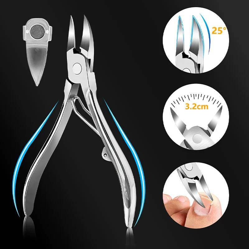 Stainless Steel Eagle Beak Pliers Travel Manicure Set With Nail File For Home Use