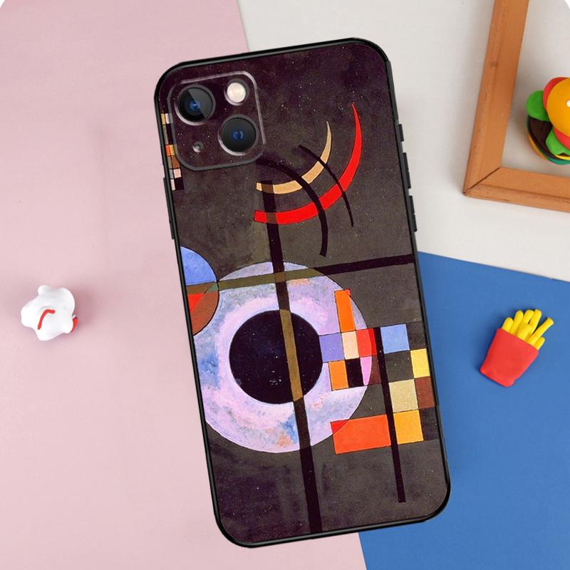 Wassily Kandinsky Abstract Artistic Phone Case For iPhone 16 Pro Max 11 12 13 14 15 Pro Max Mini 16e 15 16 Plus XR Cover Shell