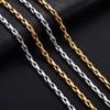 4.2mm Chic Stainless Steel Necklace Chunky Link Neck Chain for Men Women Hiphop Rock Punk Boy Choker Gold Color Metal Jewelry