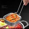 Hot Pot Colander Stainless Steel with Hook Cooking Noodles Meat Filter Screen Frying Net Hanging Type
