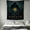 Elden Ring Land Wall Hanging Printed Fabric Blanket Decorative Tapestries for Bedroom Living Room Home Decor