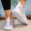Fashion Fashion Mesh Printed Sock Sneakers Women Rhinestone Knitted Breathable Flats Shoes Woman Comfort Non-Slip Running Walking Shoes