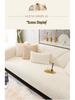 2025 Luxury Winter Sofa Cushion: Thick Rabbit Fur Plush, Non-Slip, Ideal for Solid Wood and Leather
