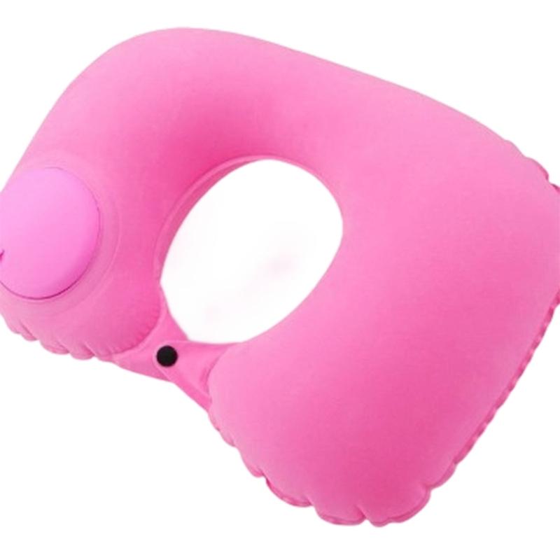 Ergonomic Travel Neck Pillow Inflatable Rapid Air Inflation Technology Foldable for Long Journey Workplace Rest