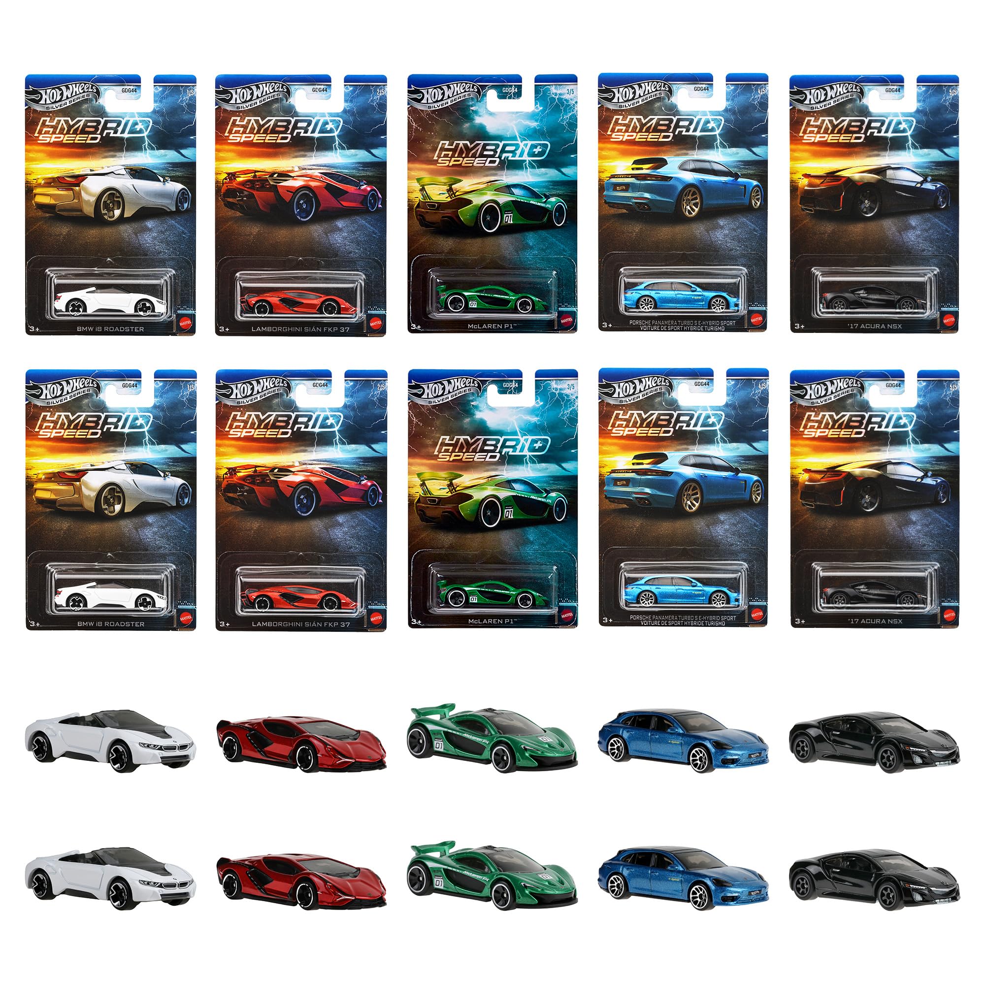 

Hot Wheels Тематический Автомобильный Ассортимент Гибридная Скорость Литой Металл Коробка Веков - Игрушки для Катания, Машинки, 10, 3+, Разноцветный GDG44-987P