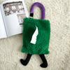 Car Mounted Living Room Tissue Box Bathroom Coffee Table Dining Table Wall Mounted Home Decor Luxurious Plush Hanging Paper Bag