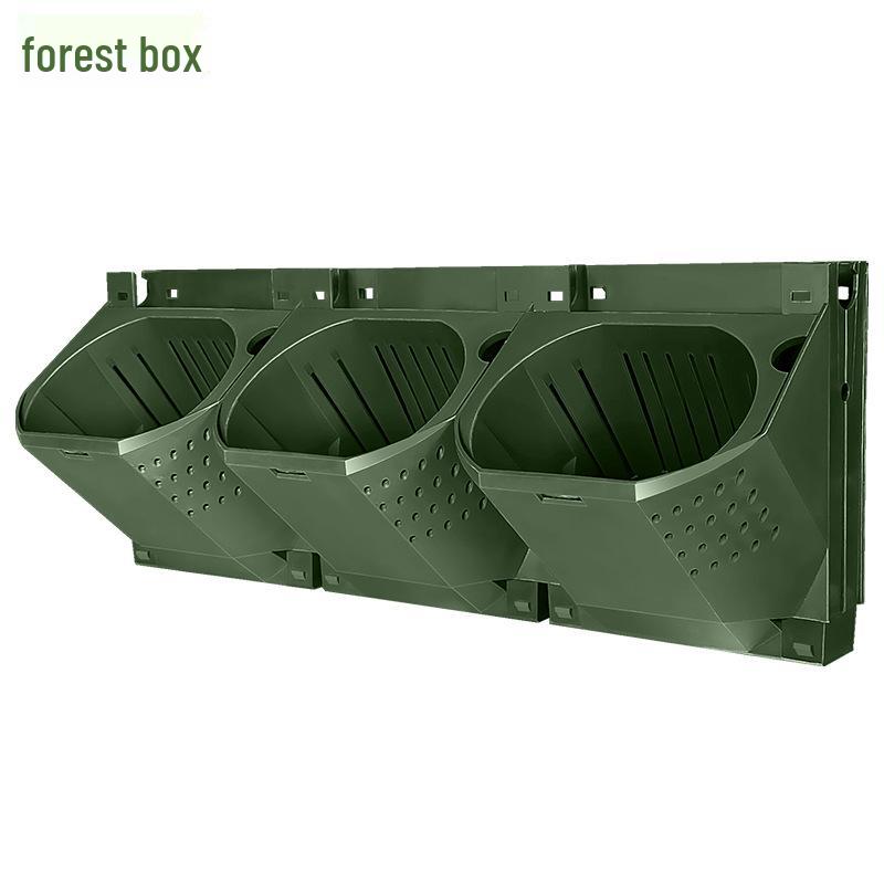 Vertical 3D Greening Bonsai Plant Wall: Large Multi-Layer Wall-Mounted Flower Trough