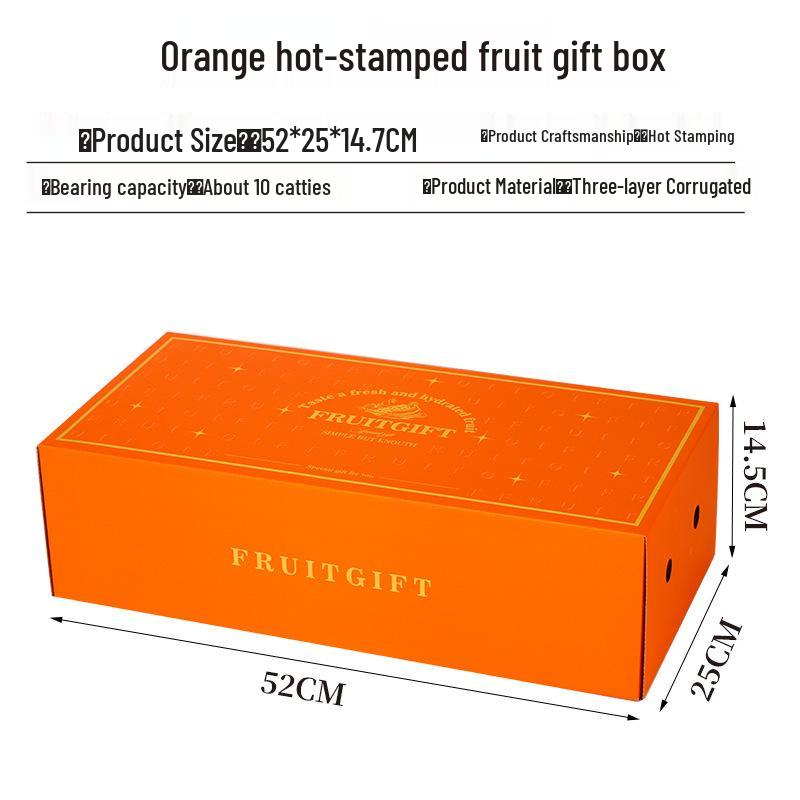 Ins Style Transparent Fruit & Flower Gift Box, 10 Jin Capacity, Leather Mixed Gift Box