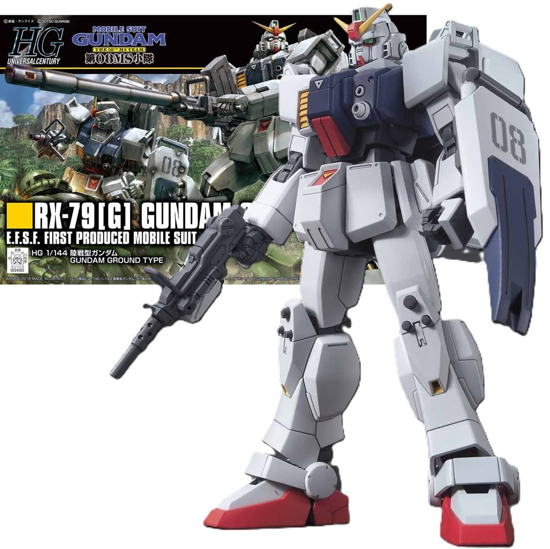 [HG] HGUC RX-79[G] Ground Type Gundam 08th MS Team 1144 Scale Pre-Colored Plastic Model
