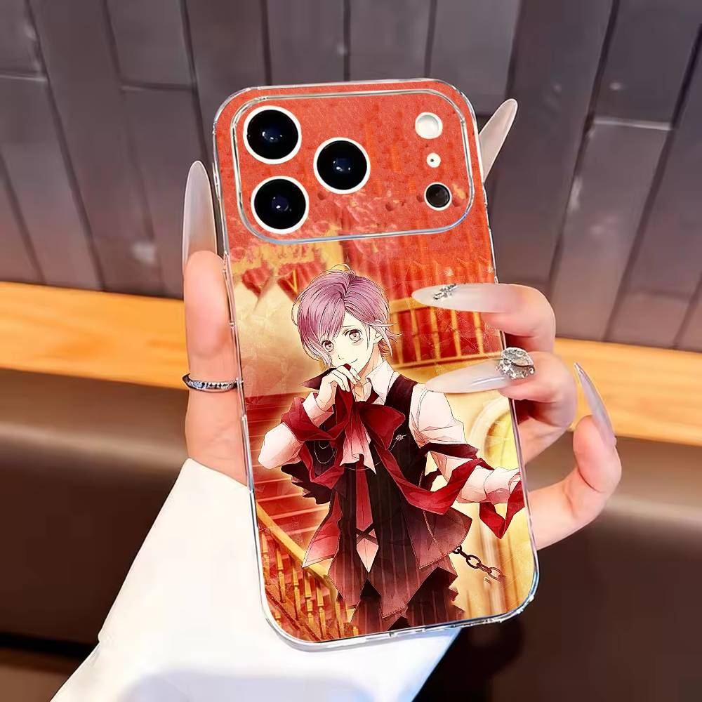 Diabolik Lovers Phone Case For iPhone17,16,15,14,13,12,11 Plus,Pro Max Soft Transparent Cover