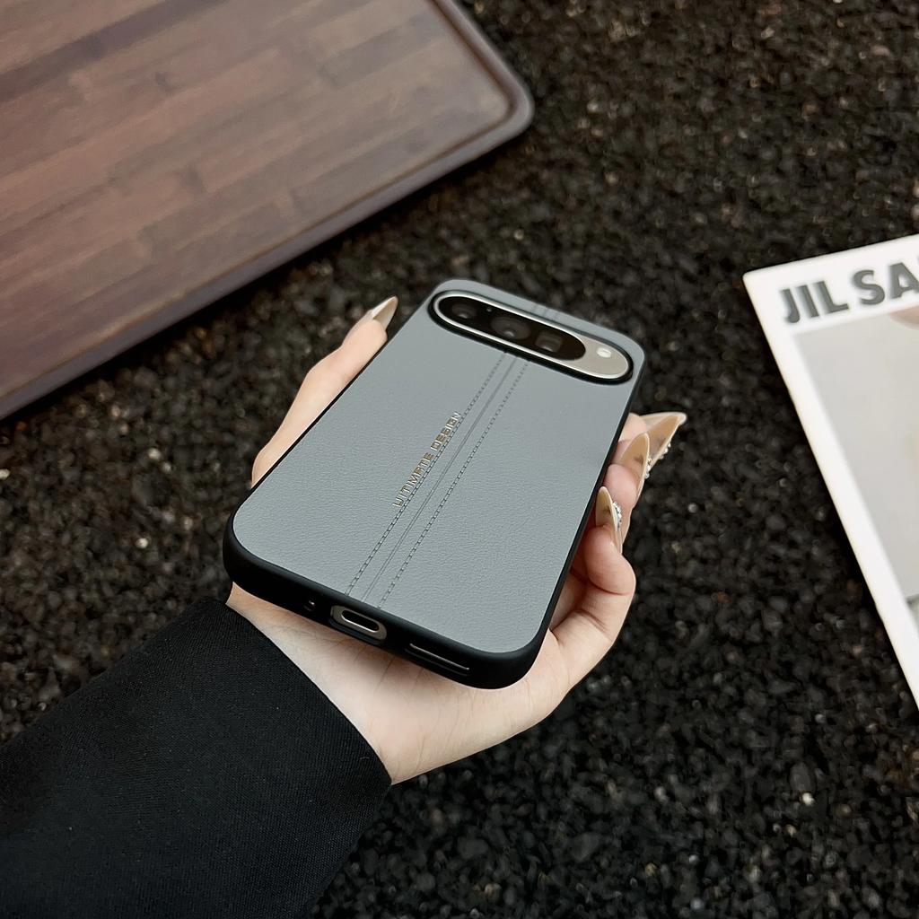 Premium Genuine Leather Phone Case For Google Pixel 10 9 Pro XL 9A PU+TPU Leather Shockproof Protection Back Cover