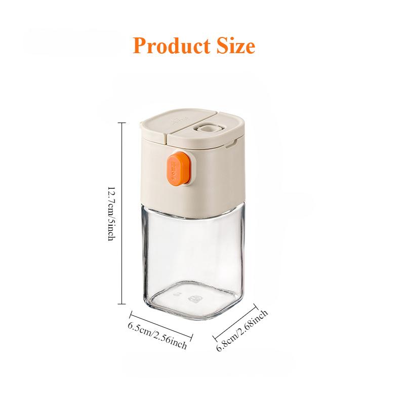 Glass Salt Dispenser: Salt Storage Unit,Kitchen Spice Distributor,Evenly Sprinkles Salt And Pepper,Waterproof And Durable,Perfect for Home Kitchen Use