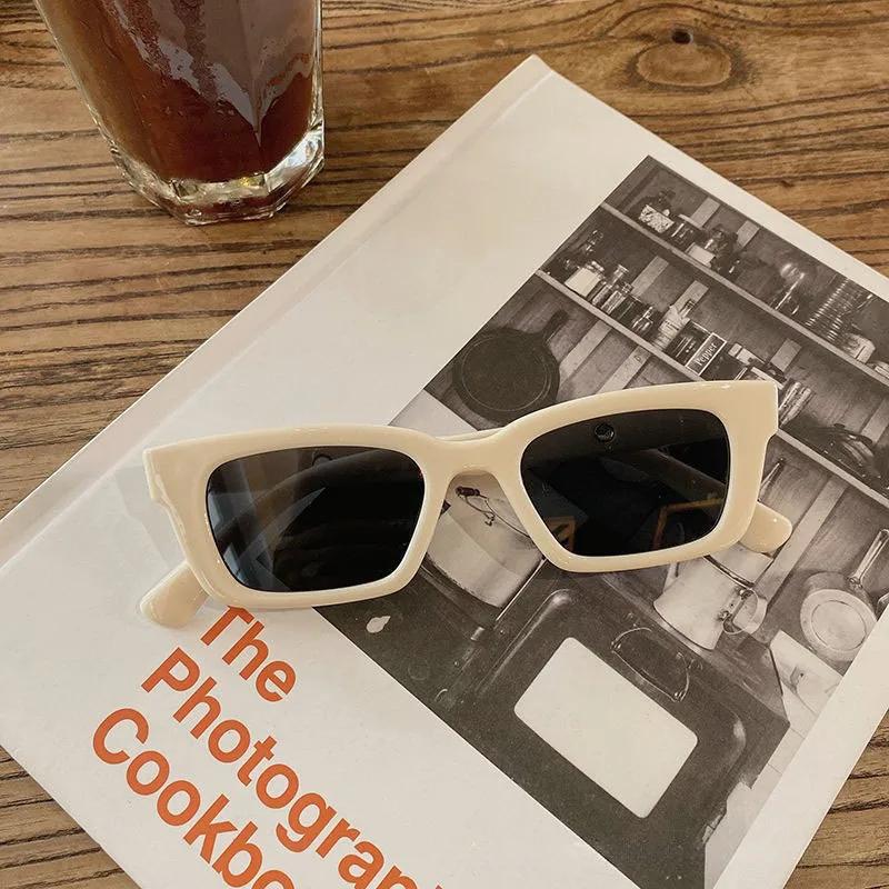 

New Women Vintage Sunglasses Designer Retro Rectangle Cat Eye Sun Glasses Female Driver Goggles Gafas De Sol MULTI