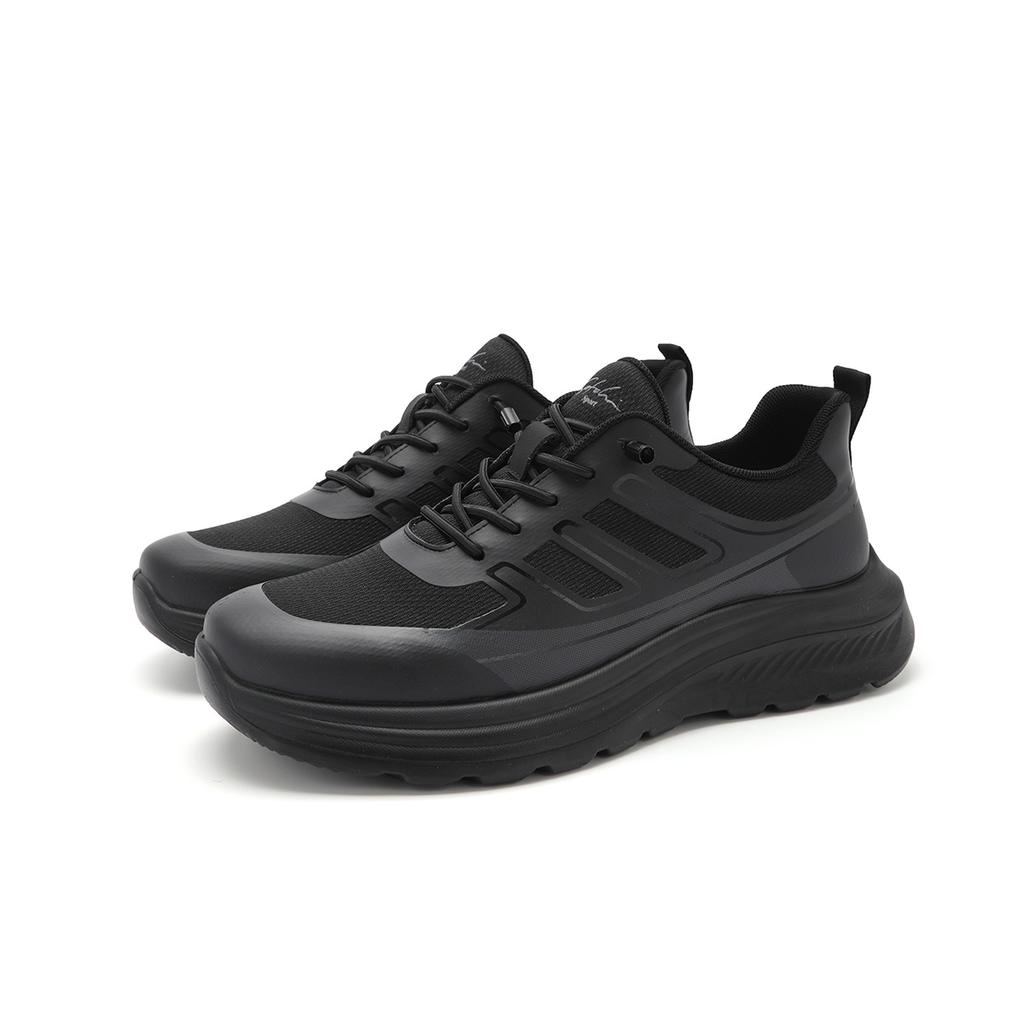 Lightweight and Versatile Outdoor Casual Shoes: Spring and Summer Simple Splicing Mesh Shoes with Elastic Bands for Men's Sports Shoes