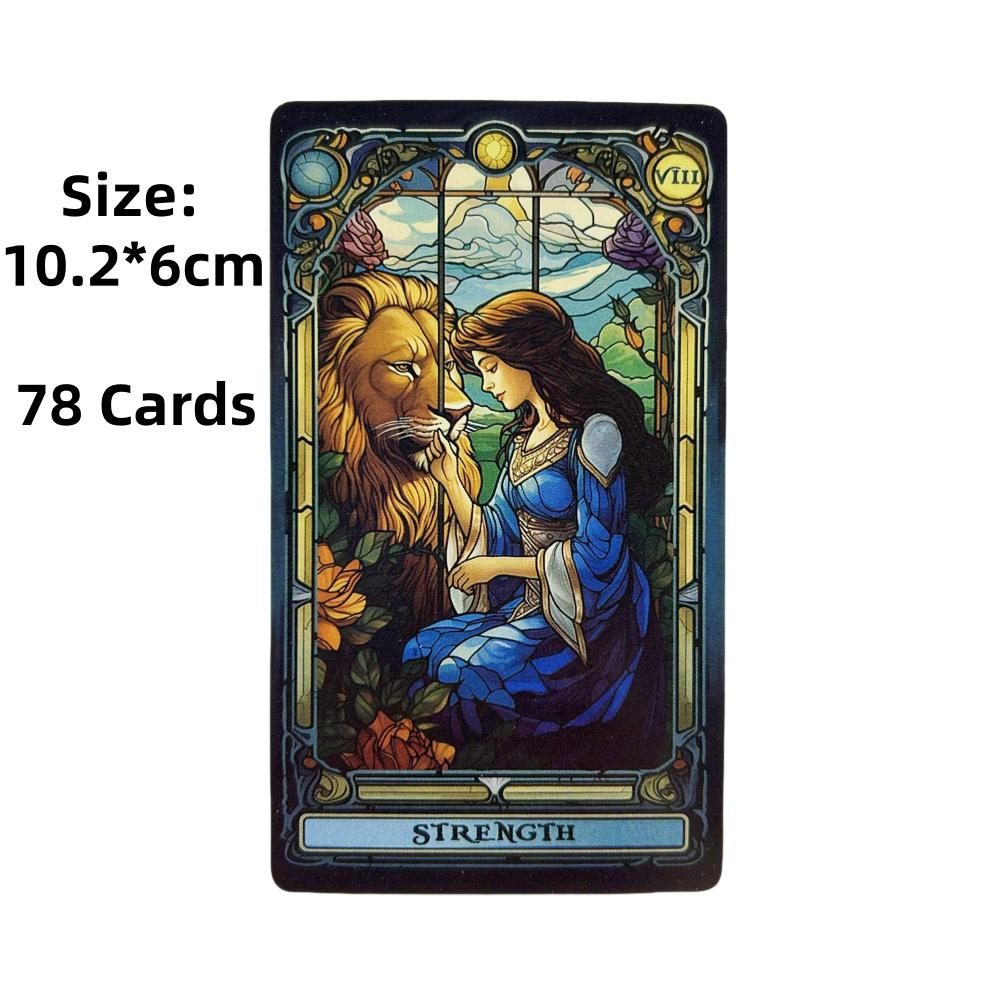 Completo Mazzo di Carte Tarocchi Vetro Colorato Per Festa in Famiglia Alta Qualità Tarocchi Divinazione Lettura del Futuro Gioco di Carte